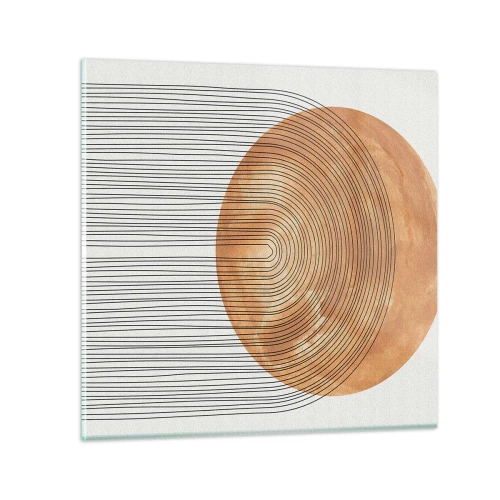 Schilderen op glas - Zonnige compositie - 30x30 cm