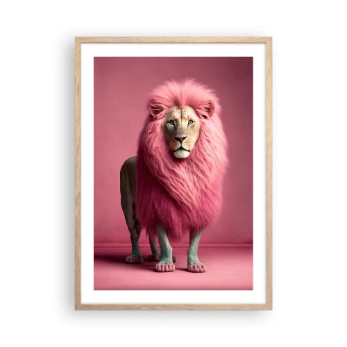 Een poster in een licht eiken lijst - En je bent niet meer bang - 50x70 cm