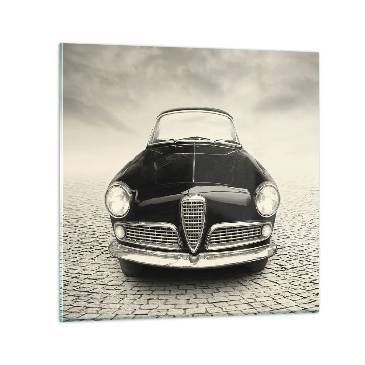 Schilderen op glas - Je moet gewoon van me houden - 50x50 cm