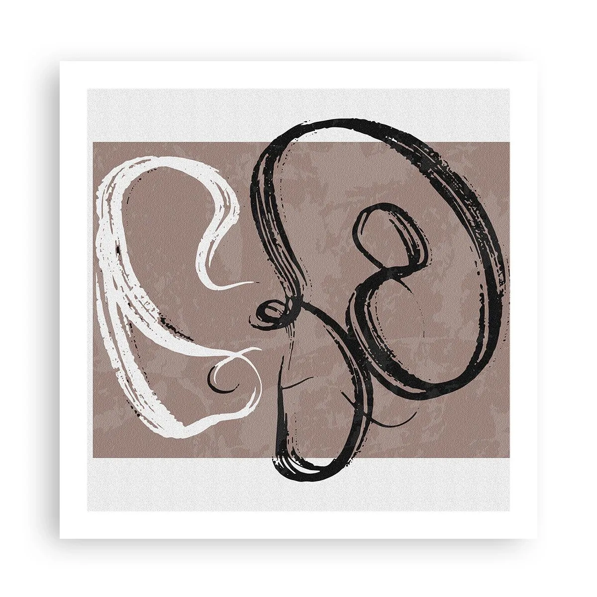 Poster - Compositie – de zoektocht naar volheid - 60x60 cm