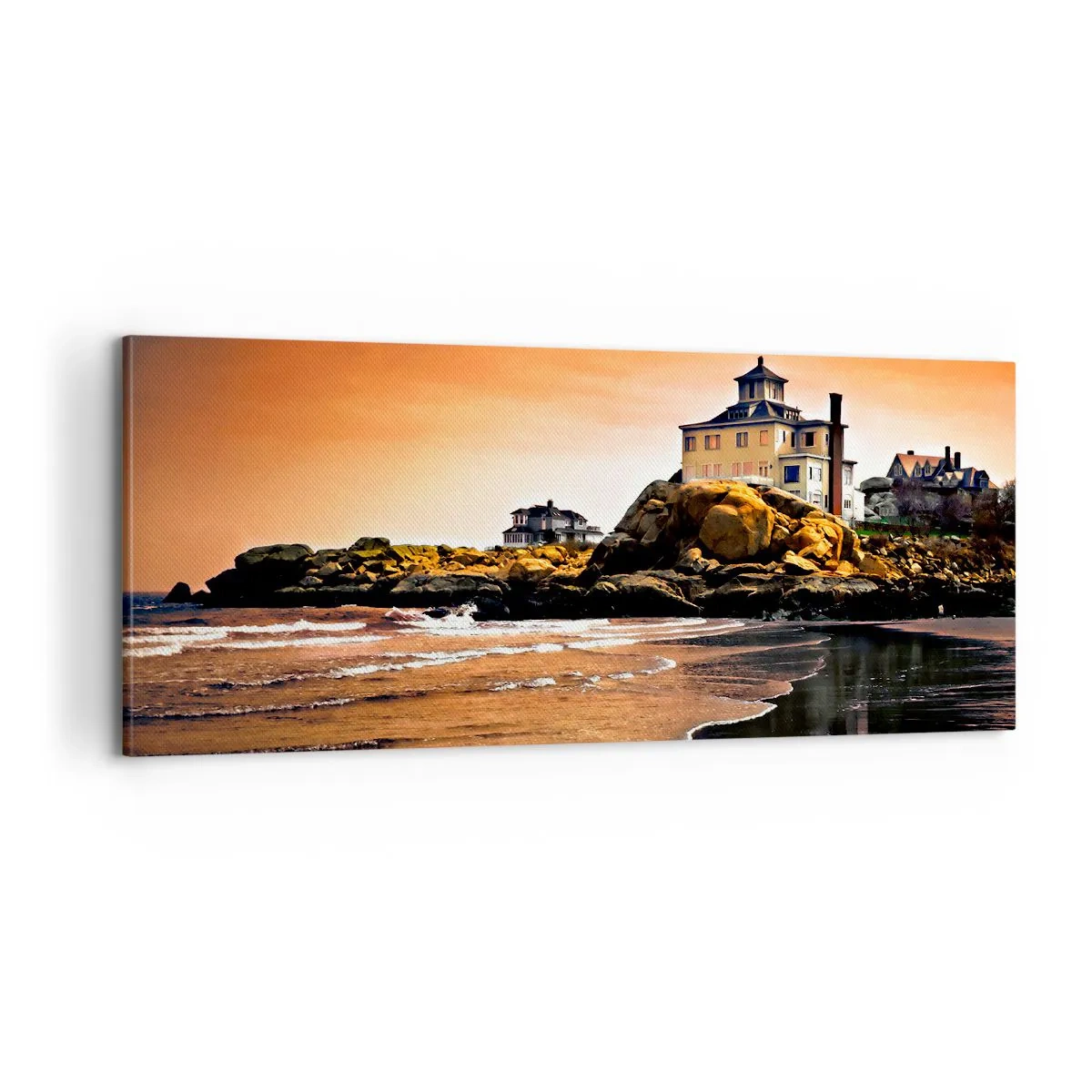 Schilderen op canvas - Westkust elegantie - 100x40 cm