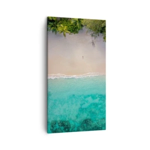 Schilderen op canvas - Paradijsstrand - 45x80 cm