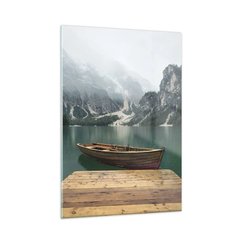 Schilderen op glas - "En de trotse rotsen van het voorhoofd" - 50x70 cm