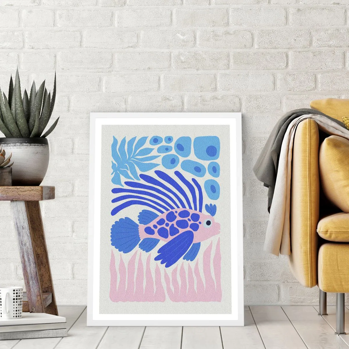 Poster in een witte lijst - In je element - 40x50 cm