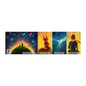 Fotobehang Staaltje Standard Eco - Liefde en vriendschap - de hele wereld - Voor kinderen, Vriendschap, Abstractie - 100x30 cm