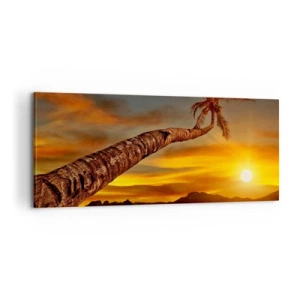 Schilderen op canvas - Exotische vakantie, Caribisch avontuur - 100x40 cm