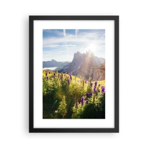 Poster in een zwarte lijst - Het geheime leven van kruiden - 30x40 cm