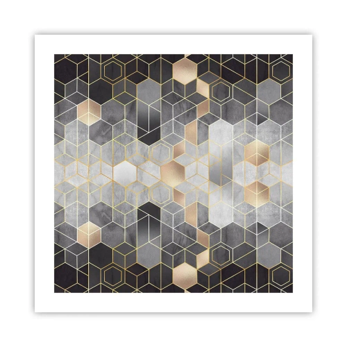 Poster - Diamant samenstelling - 50x50 cm