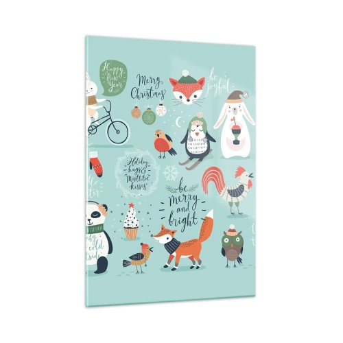 Schilderen op glas - Moge het altijd kerst zijn! - 50x70 cm