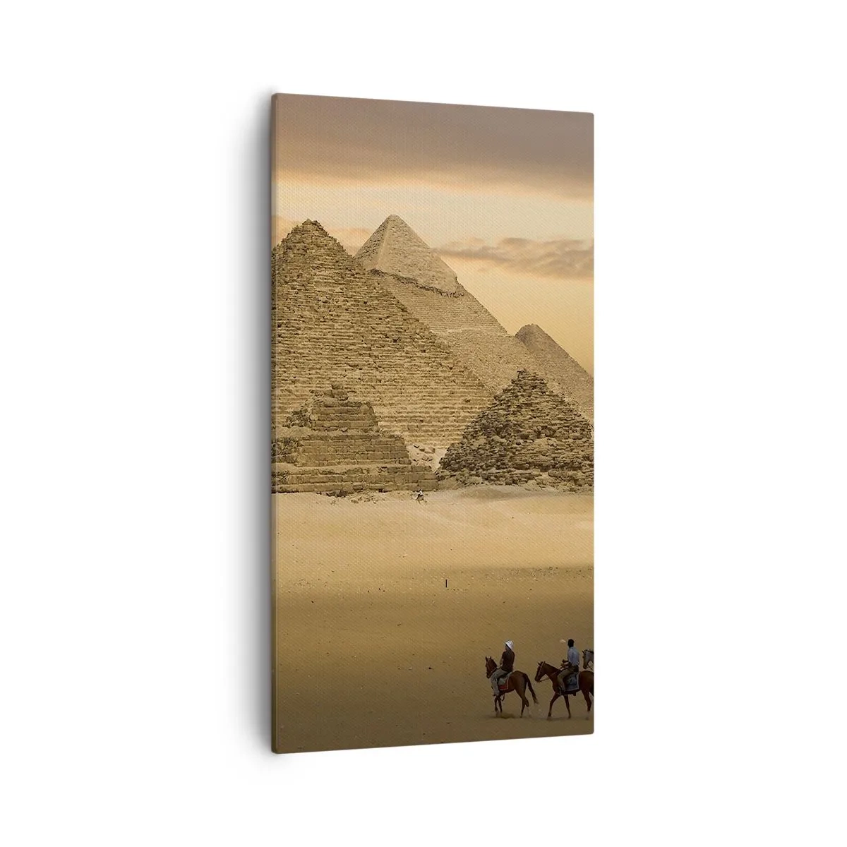 Schilderen op canvas - Geen verandering gedurende duizenden jaren - 55x100 cm