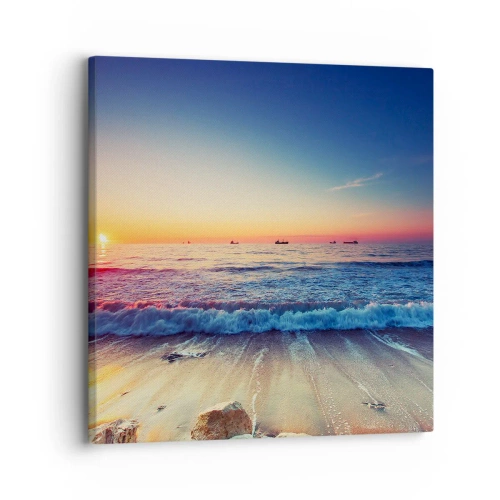 Schilderen op canvas - Hoe zit het met de horizon? - 30x30 cm