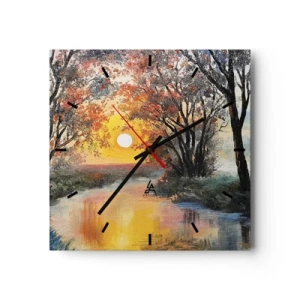 Wandklok - Klok - Herfst vibes - 30x30 cm