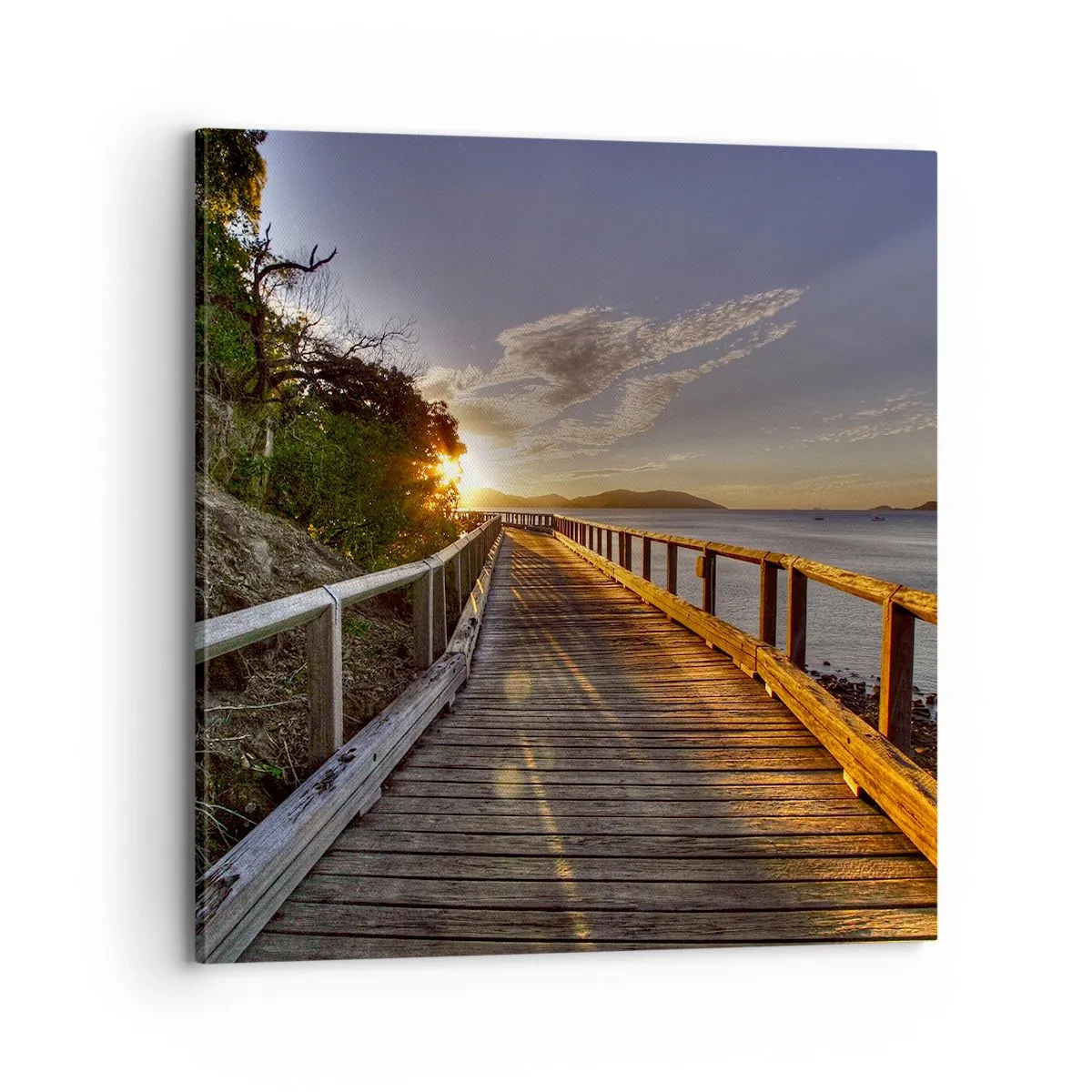 Schilderen op canvas - Ga, blijf naar de zon gaan - 70x70 cm