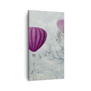 Schilderen op canvas - Als schepen in de lucht - 45x80 cm