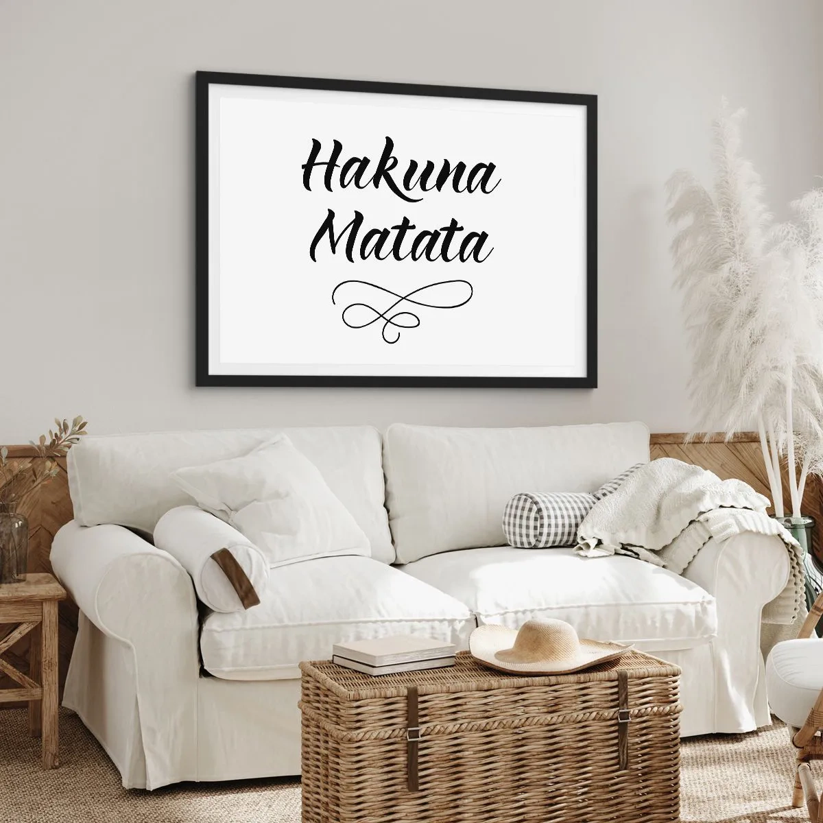 Poster in een zwarte lijst - Beste advies - 70x50 cm
