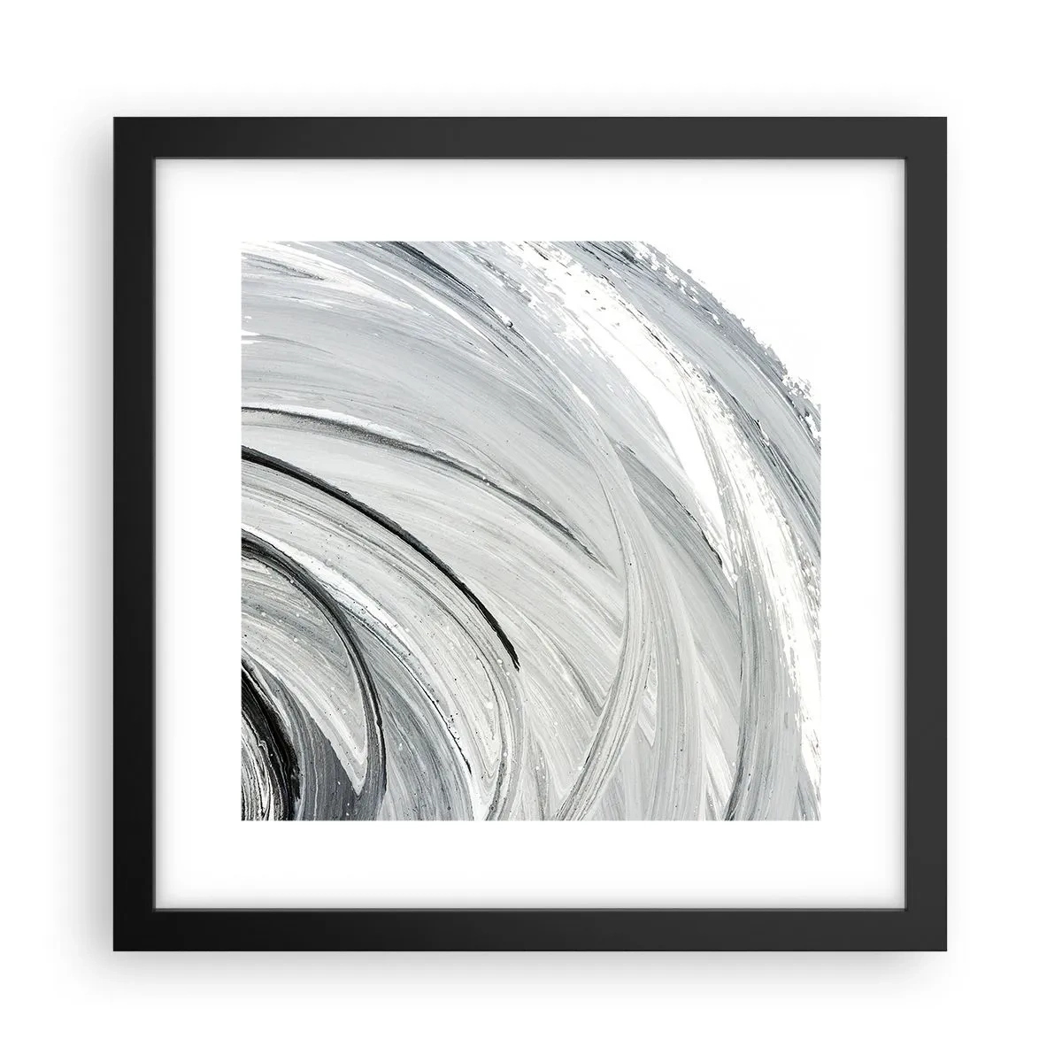 Poster in een zwarte lijst - Orbitale samenstelling - 30x30 cm