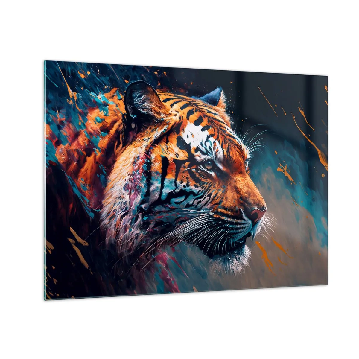 Schilderen op glas - Wilde schoonheid - 70x50 cm
