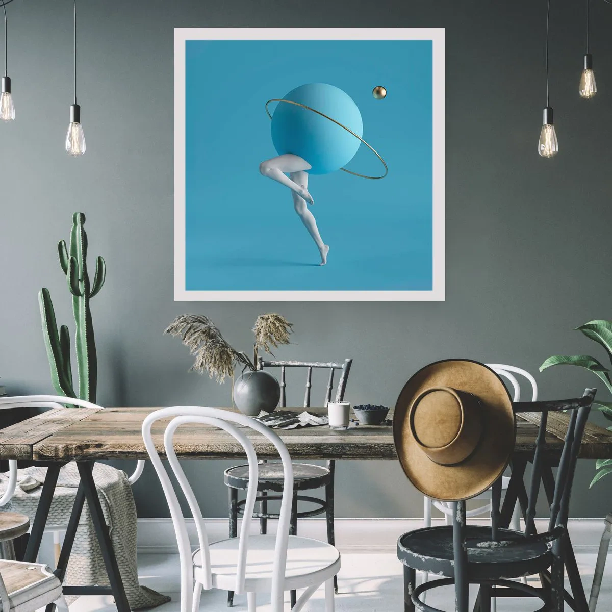 Poster - En de planeten zijn gek geworden - 50x50 cm