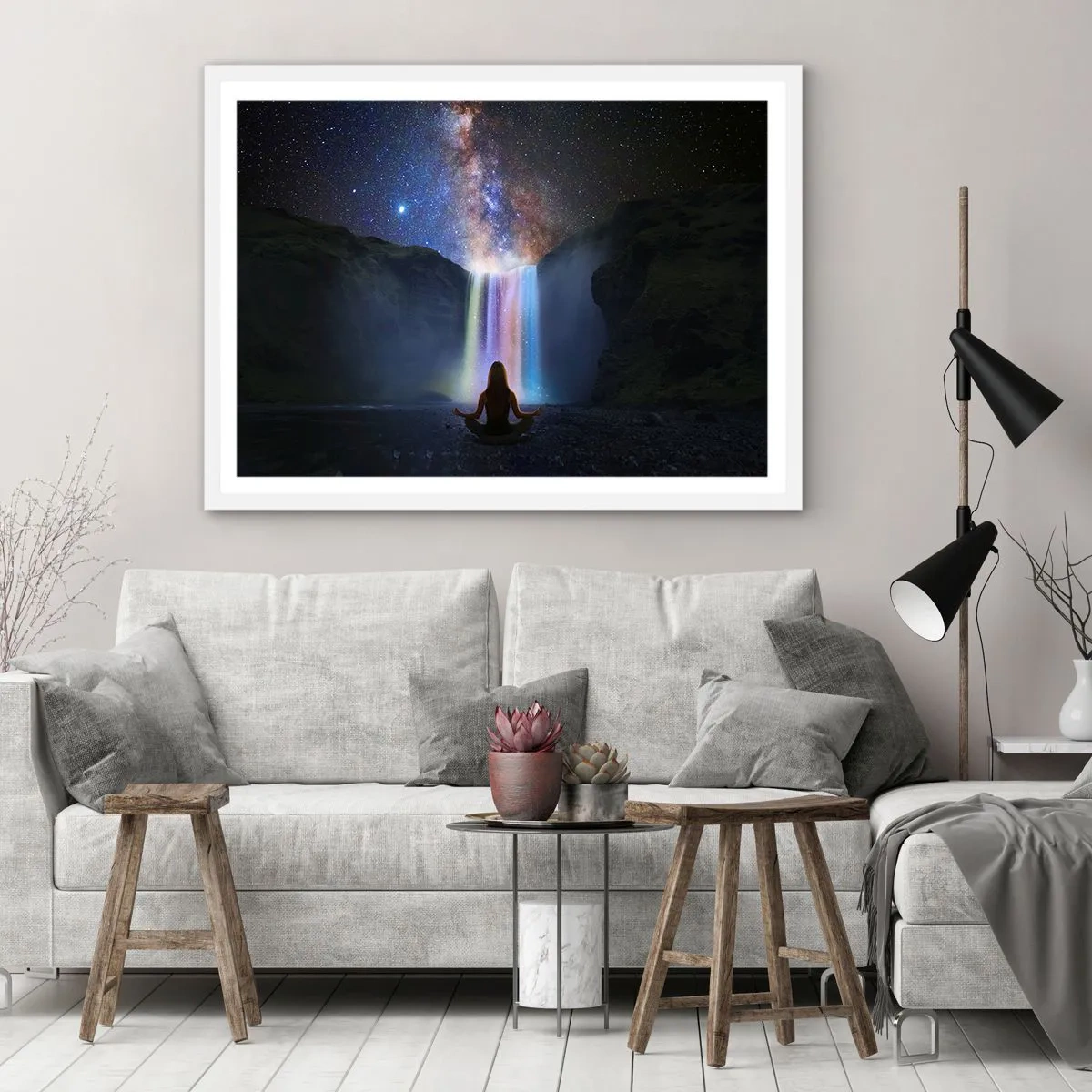 Poster in een witte lijst - Absolute harmonie - 40x30 cm