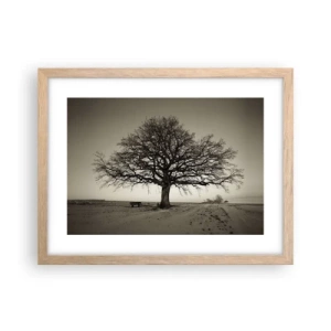 Een poster in een licht eiken lijst - Van hier tot in de eeuwigheid - 40x30 cm