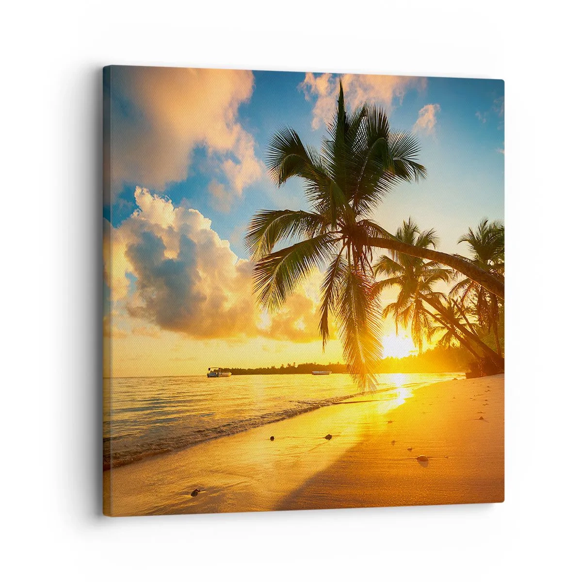 Schilderen op canvas - Caribische droom - 30x30 cm