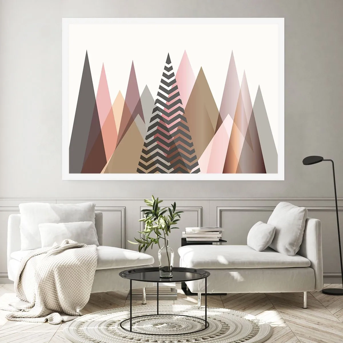 Poster - Piramidaal uitzicht - 50x40 cm
