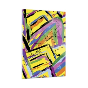 Schilderen op glas - Tot ze schreeuwt van vreugde - 50x70 cm