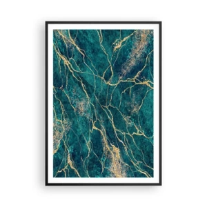 Poster in een zwarte lijst - Goudmijn - 70x100 cm