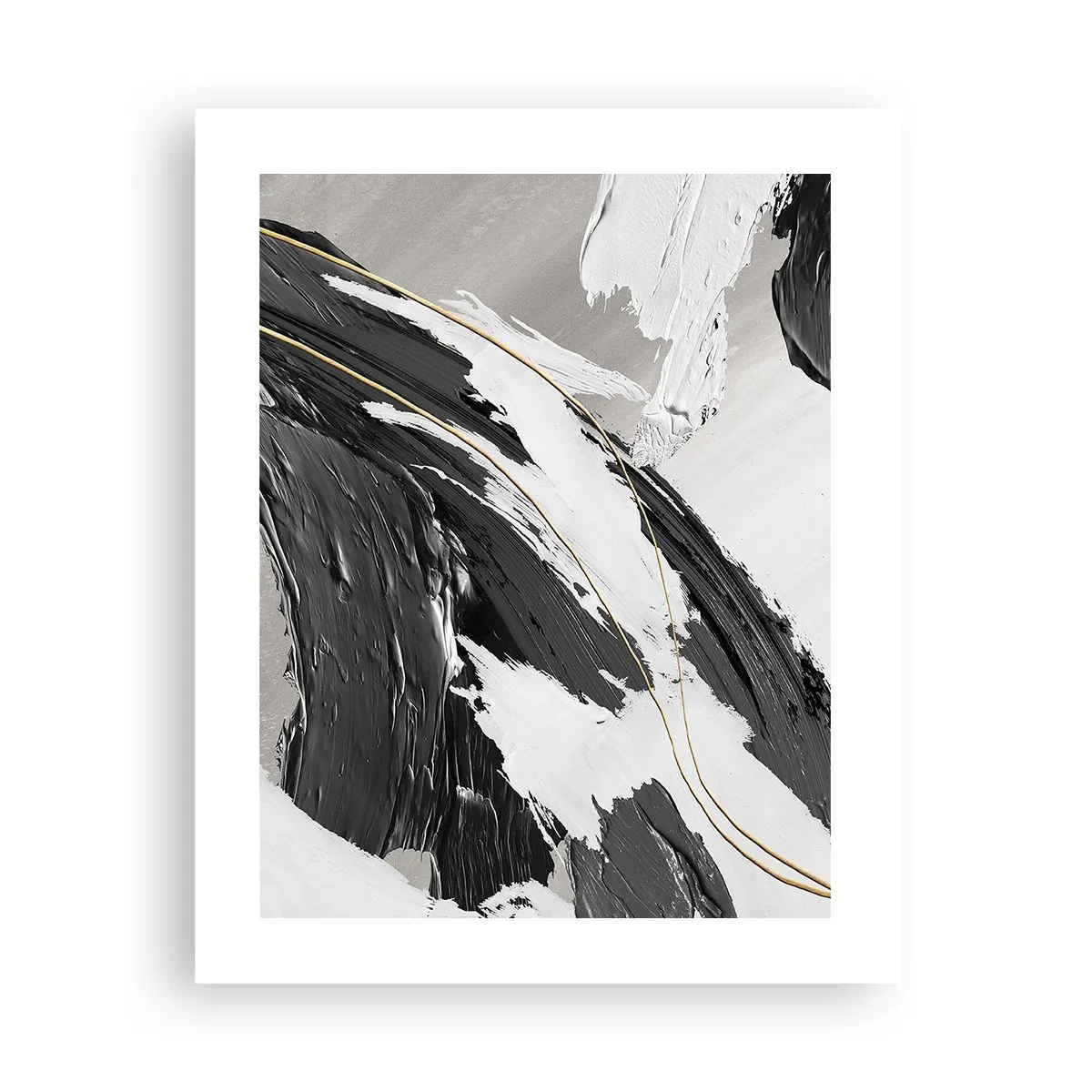 Poster - Abstractie op grote schaal - 40x50 cm