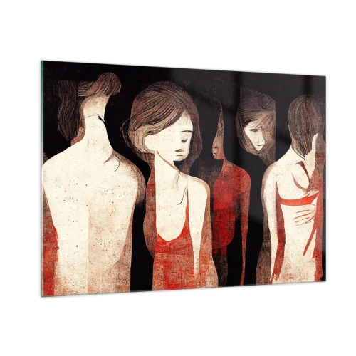 Schilderen op glas - Madonna's van duisternis - 100x70 cm