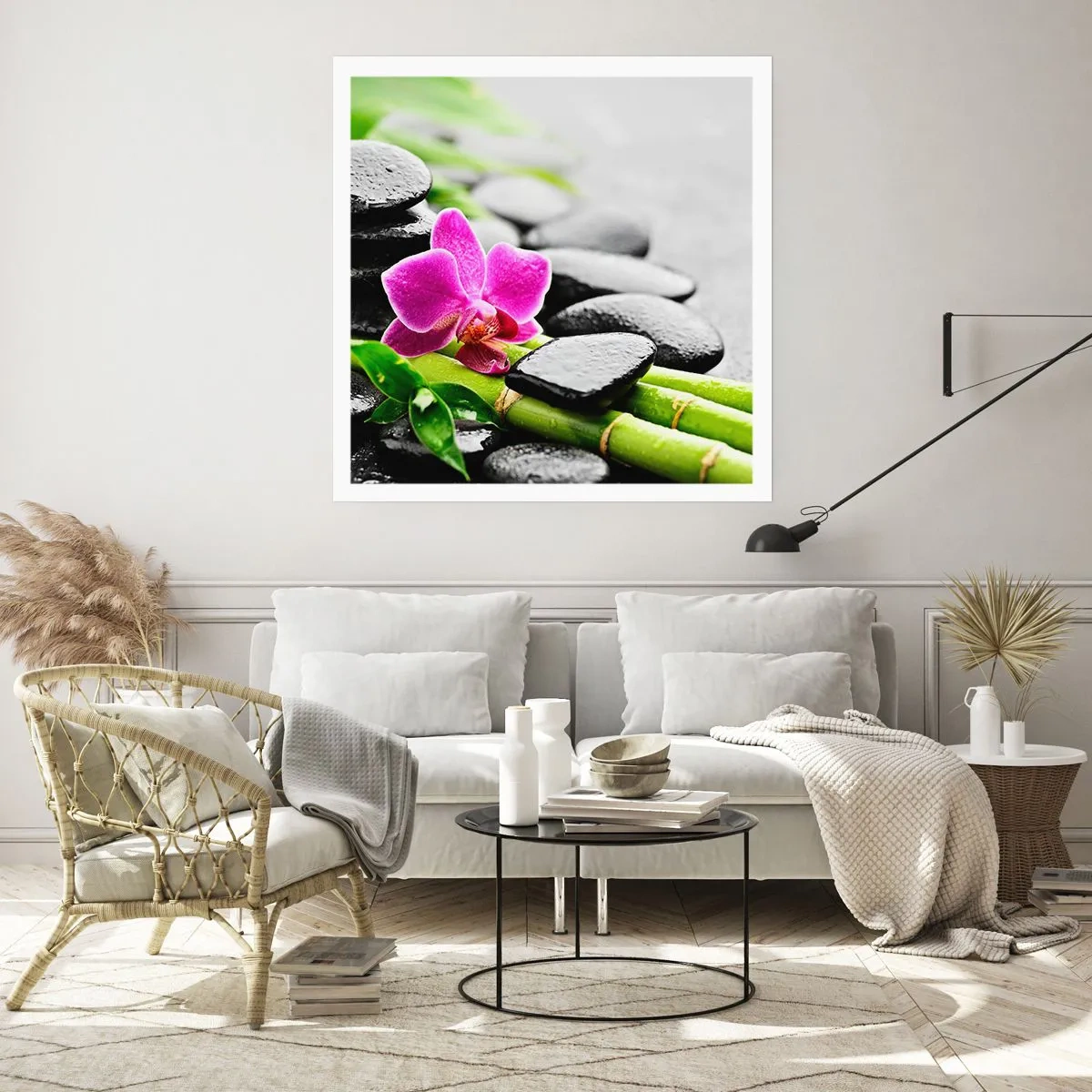 Poster - In een vrede evenwicht - 40x40 cm