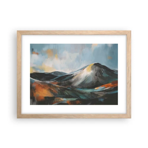 Een poster in een licht eiken lijst - Ruw en prachtig - 40x30 cm