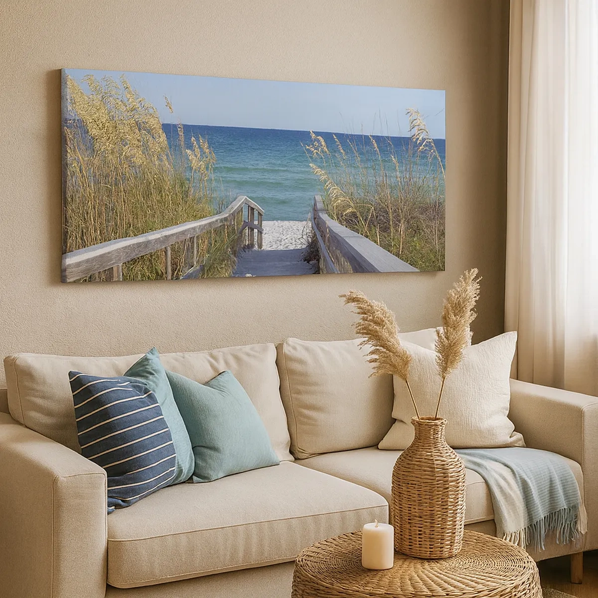 Schilderen op canvas - In de zon, in de wind - 30x30 cm