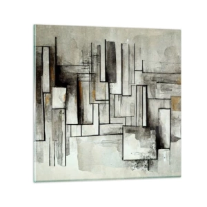Schilderen op glas - De kracht van eenvoud - 60x60 cm