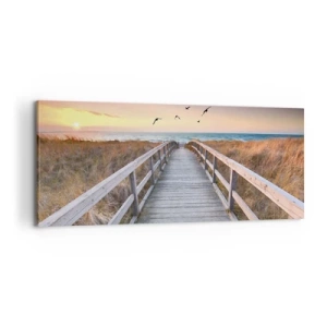 Schilderen op canvas - De ruimte voor opvliegen - 100x40 cm