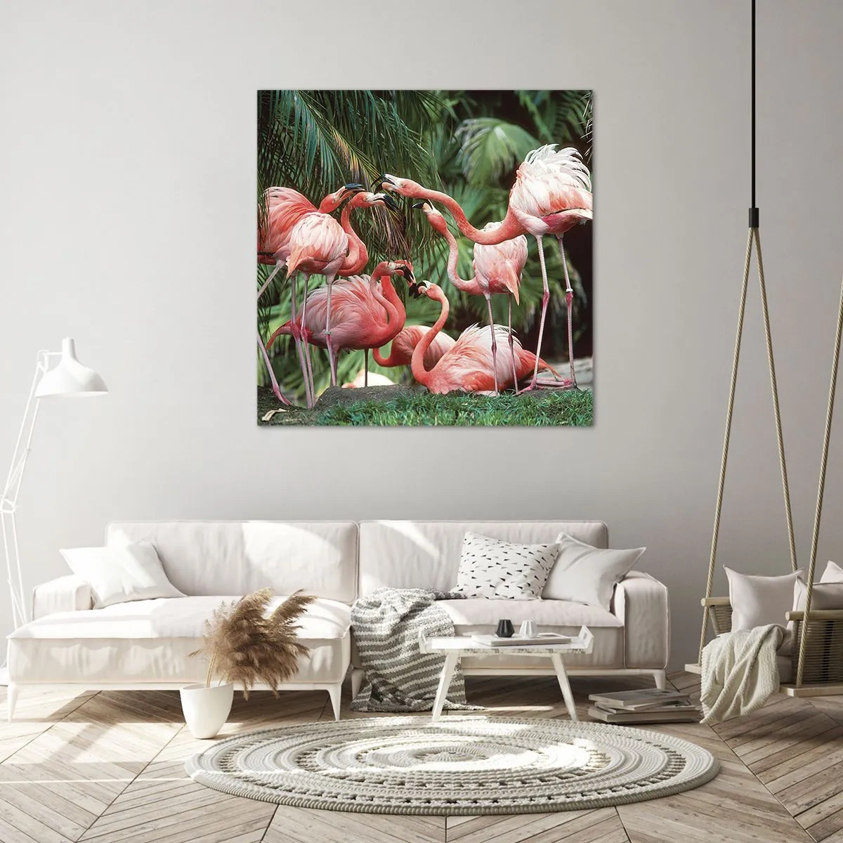 Schilderen op canvas - Middag roddels - 60x60 cm