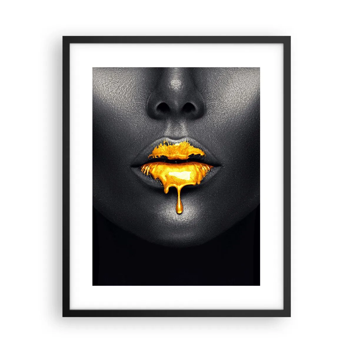 Poster in een zwarte lijst - Goldmouth - 40x50 cm