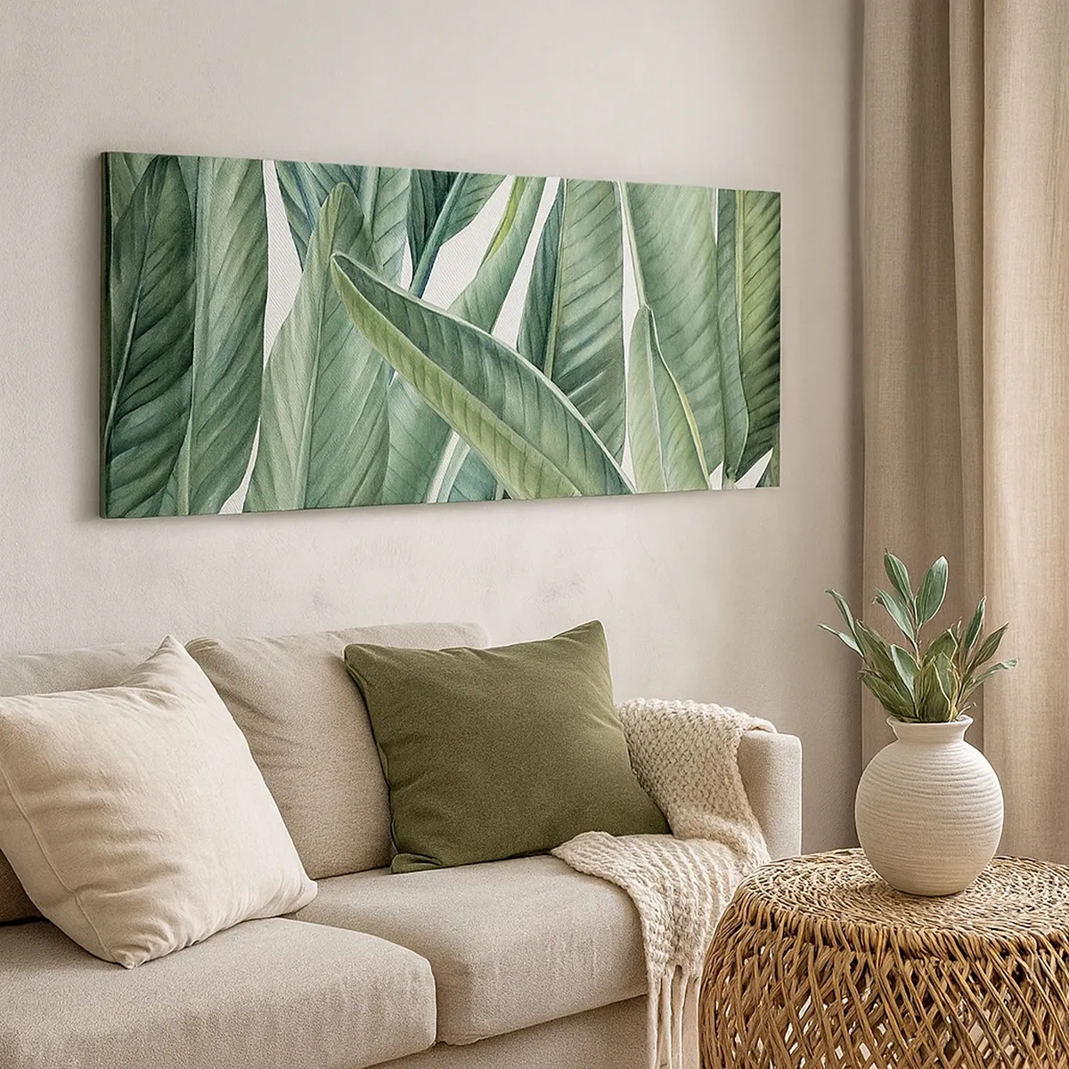 Schilderen op canvas - Groen zelf - 30x30 cm