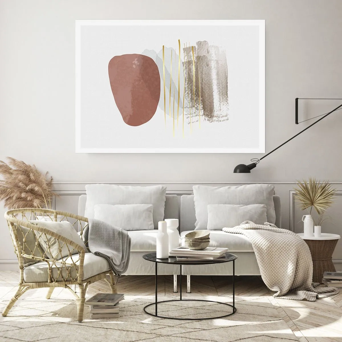 Poster - Abstracte zuilengalerij - 50x40 cm