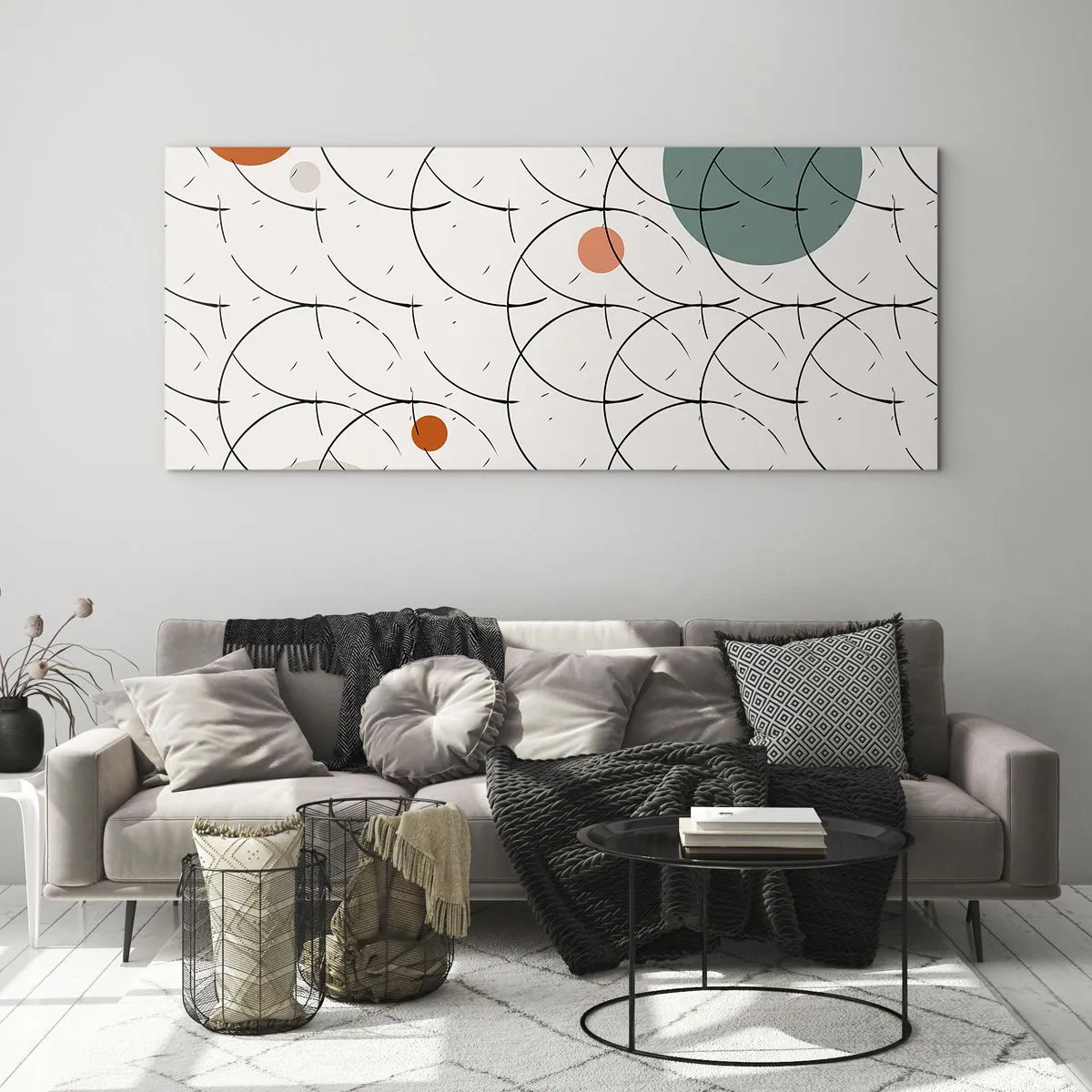 Schilderen op glas - In de pop-art-sfeer - 160x50 cm