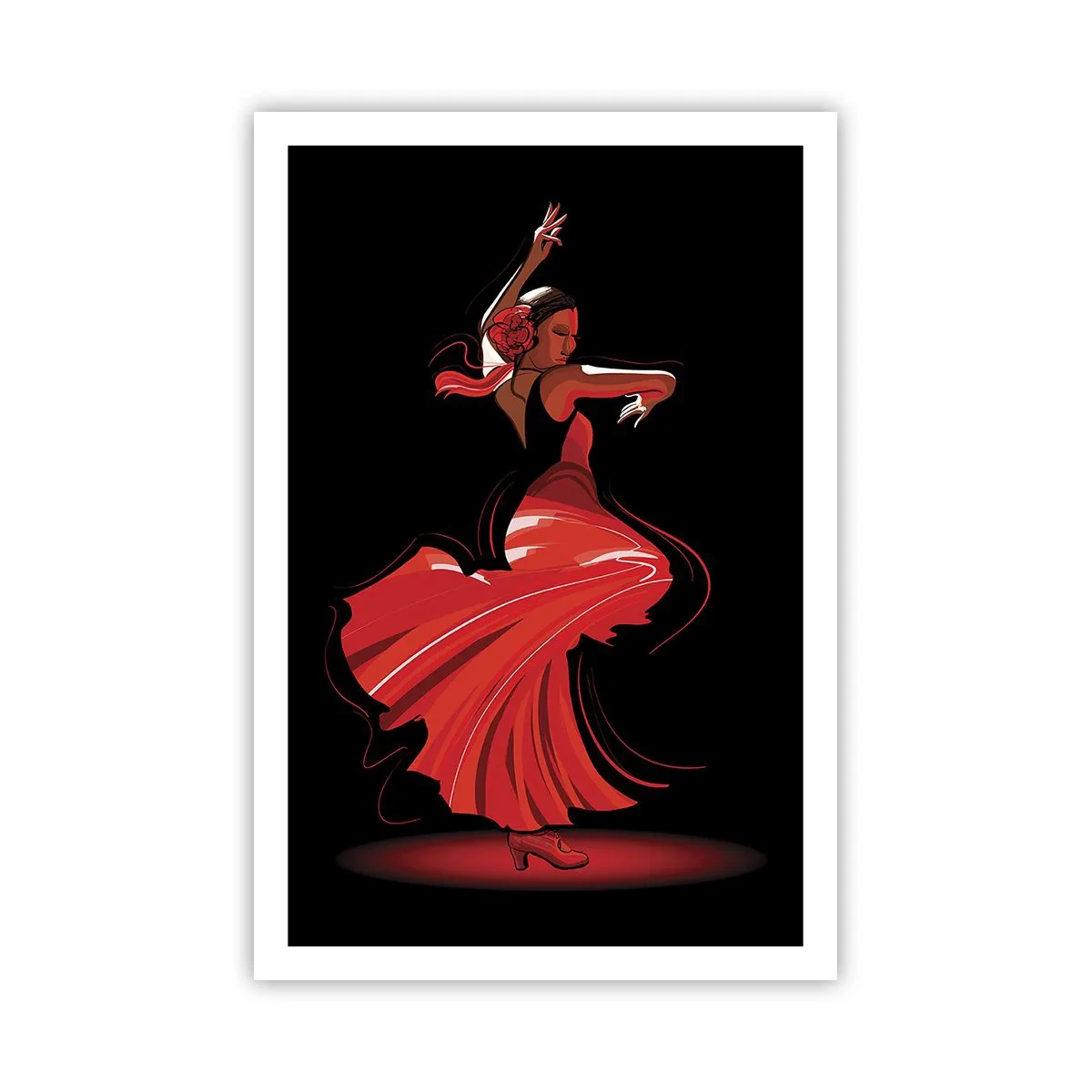 Poster - De vurige geest van flamenco - 61x91 cm