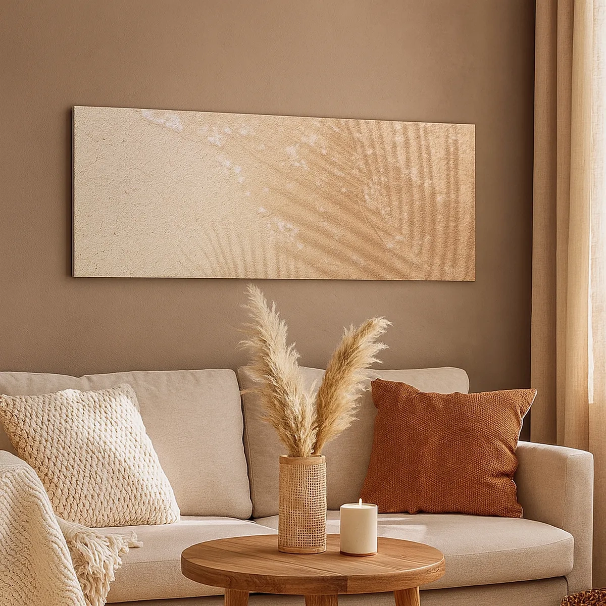 Schilderen op canvas - De schaduw van een hete zomer - 30x30 cm