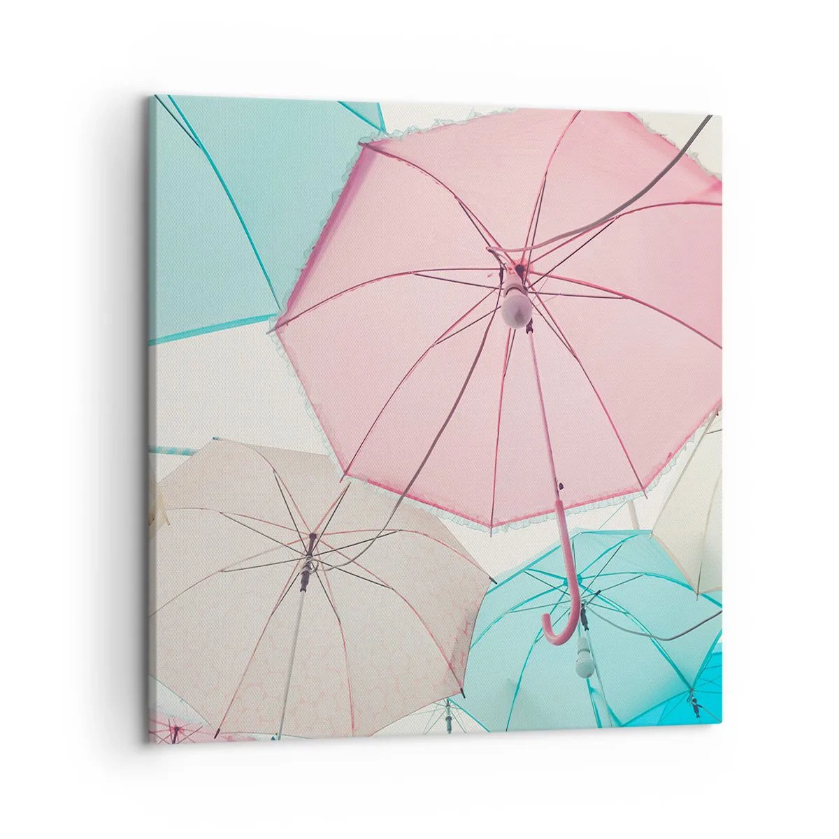 Schilderen op canvas - Soms zon, soms regen - 50x50 cm