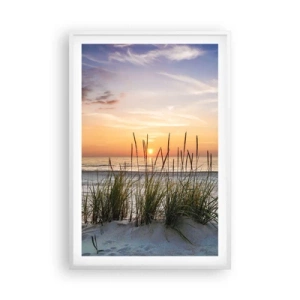 Poster in een witte lijst - Kijk, denk, voel - 61x91 cm