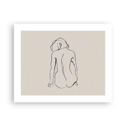 Poster - Naakt meisje - 50x40 cm
