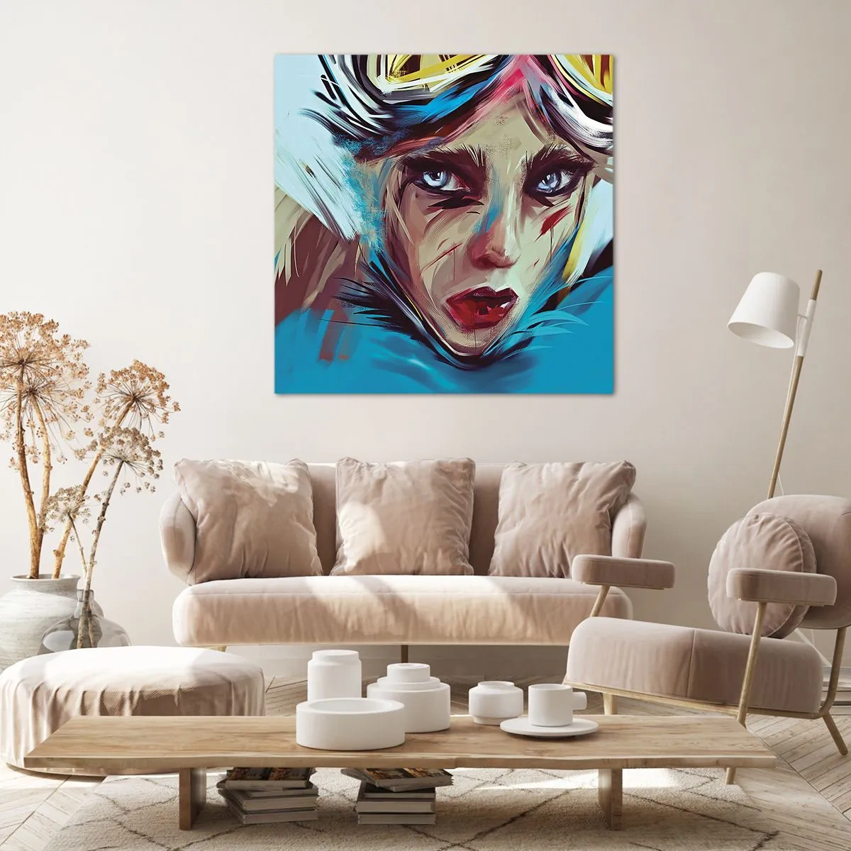 Schilderen op canvas - Straatvechter - 70x70 cm