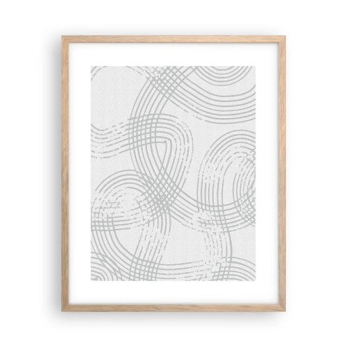 Een poster in een licht eiken lijst - Er is geen rechte weg - 40x50 cm