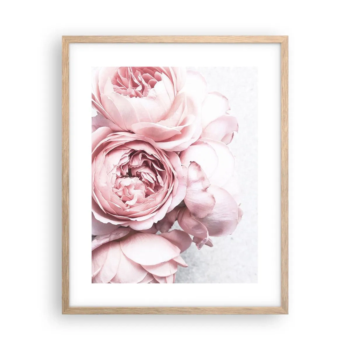 Een poster in een licht eiken lijst - Voor romantici - 40x50 cm