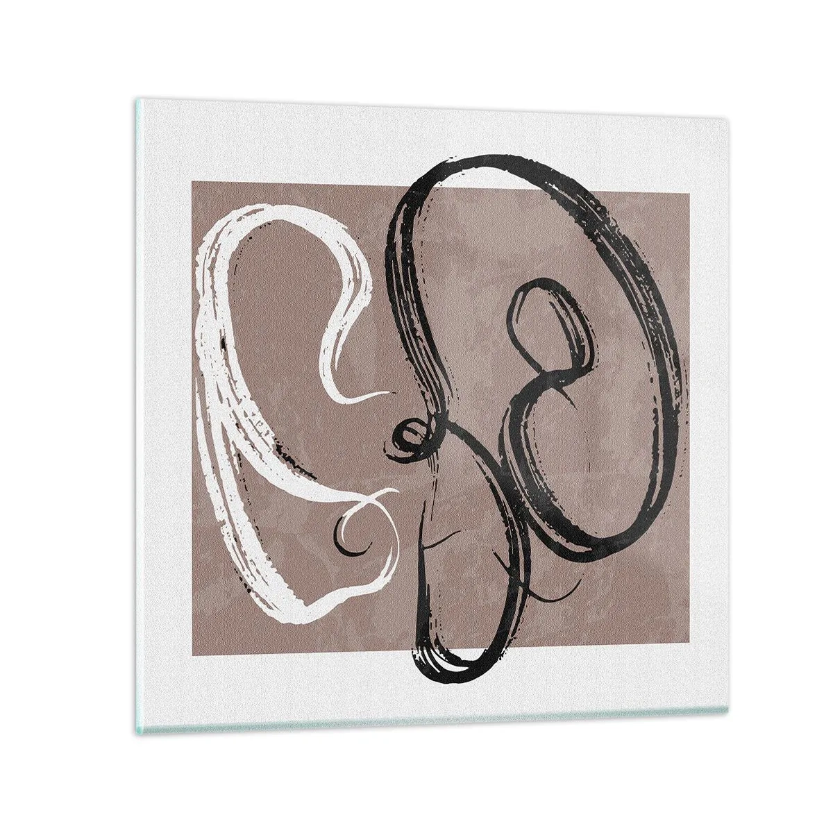 Schilderen op glas - Compositie – de zoektocht naar volheid - 70x70 cm