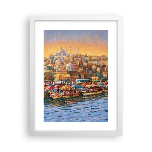 Poster in een witte lijst - Istanboel verhaal - 30x40 cm